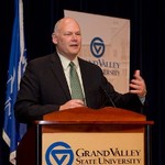 Speaker engages audience